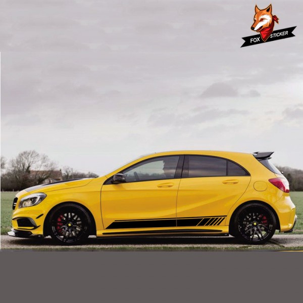 Car Door Side Body Decor Sticker Auto Accessories sport auto stickers For Mercedes-Benz AMG A 45 4MATIC